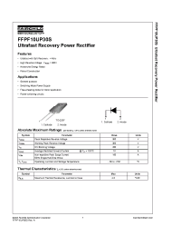 Datasheet FFPF10UP30S manufacturer Fairchild