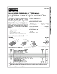 Datasheet FGB20N6S2DT manufacturer Fairchild