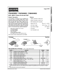 Datasheet FGB40N6S2 manufacturer Fairchild