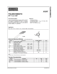 Datasheet FGL60N100BNTD manufacturer Fairchild