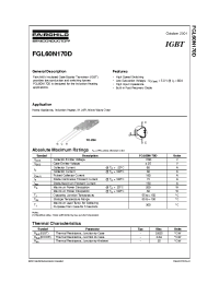 Datasheet FGL60N170D manufacturer Fairchild