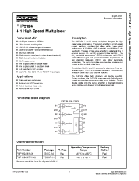 Datasheet FHP3194IM14X manufacturer Fairchild