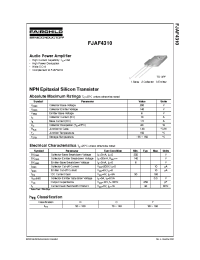 Datasheet FJAF4310O manufacturer Fairchild
