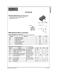 Datasheet FJV3101 manufacturer Fairchild