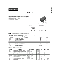 Datasheet FJV3111R manufacturer Fairchild