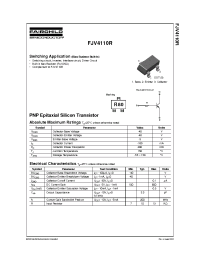 Datasheet FJV4110R manufacturer Fairchild