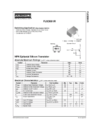 Datasheet FJX3001R manufacturer Fairchild