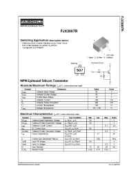Datasheet FJX3007R manufacturer Fairchild