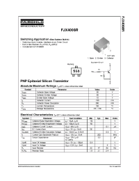 Datasheet FJX4008R manufacturer Fairchild
