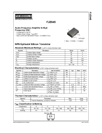 Datasheet FJZ945 manufacturer Fairchild