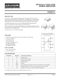 Datasheet FOD2711 manufacturer Fairchild