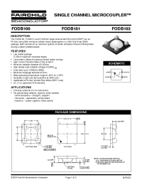 Datasheet FODB101 manufacturer Fairchild