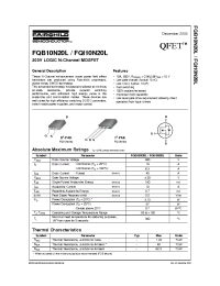 Datasheet FQB10N20L manufacturer Fairchild