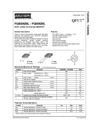Datasheet FQB5N20L manufacturer Fairchild