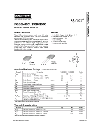 Datasheet FQB6N60C manufacturer Fairchild