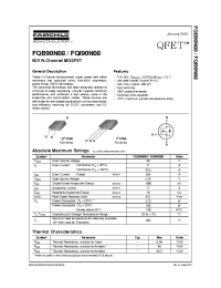 Datasheet FQB90N08 manufacturer Fairchild