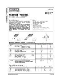 Datasheet FQB9N08L manufacturer Fairchild