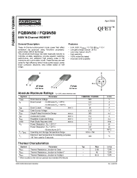 Datasheet FQBI9N50 manufacturer Fairchild