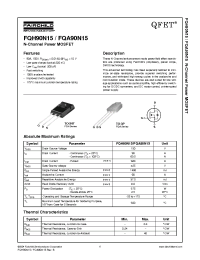 Datasheet FQH90N15 manufacturer Fairchild