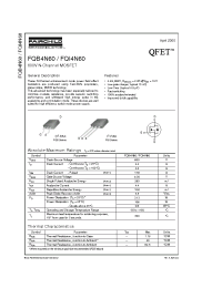 Datasheet FQI4N60 manufacturer Fairchild