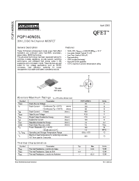 Datasheet FQP140N03L manufacturer Fairchild