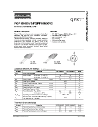 Datasheet FQP18N50V2 manufacturer Fairchild
