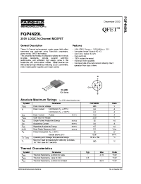 Datasheet FQP4N20L manufacturer Fairchild
