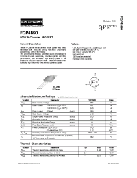 Datasheet FQP4N90 manufacturer Fairchild