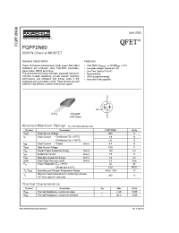 Datasheet FQPF2N60 manufacturer Fairchild