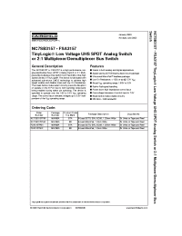Datasheet FSA3157P6X manufacturer Fairchild