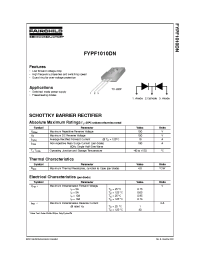 Datasheet FYPF1010 manufacturer Fairchild