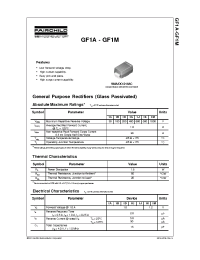 Datasheet GF1 manufacturer Fairchild