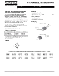 Datasheet HGT1S12N60C3DS manufacturer Fairchild
