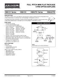 Datasheet HMA121 manufacturer Fairchild