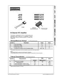 Datasheet J211 manufacturer Fairchild