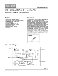 Datasheet KA1M0280RB-TU manufacturer Fairchild