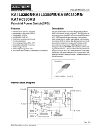 Datasheet KA1M0380RB manufacturer Fairchild