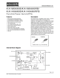 Datasheet KA1M0680B-YDTU manufacturer Fairchild