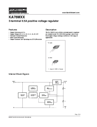Datasheet KA78M15 manufacturer Fairchild