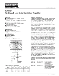 Datasheet KH561 manufacturer Fairchild