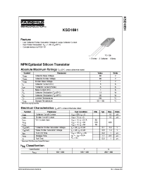 Datasheet KSD1691 manufacturer Fairchild