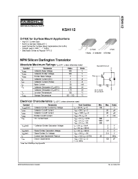 Datasheet KSH112-I manufacturer Fairchild