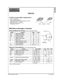 Datasheet KSH122 manufacturer Fairchild