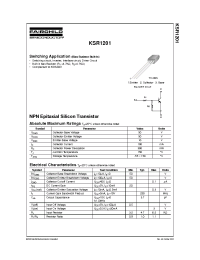 Datasheet KSR1201 manufacturer Fairchild