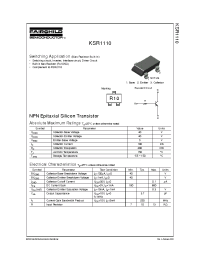 Datasheet KSR2110 manufacturer Fairchild