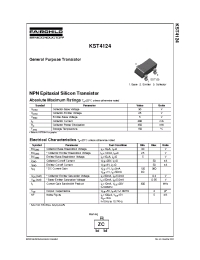 Datasheet KST4124 manufacturer Fairchild