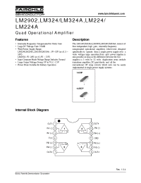 Datasheet LM224AM manufacturer Fairchild
