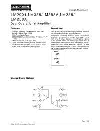 Datasheet LM258AM manufacturer Fairchild