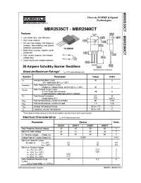 Datasheet MBR2535CT manufacturer Fairchild