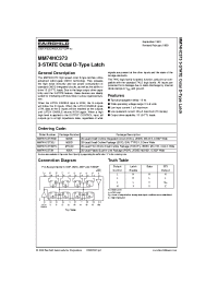 Datasheet MM74HC373WM manufacturer Fairchild